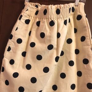 J.Crew polka dot skirt